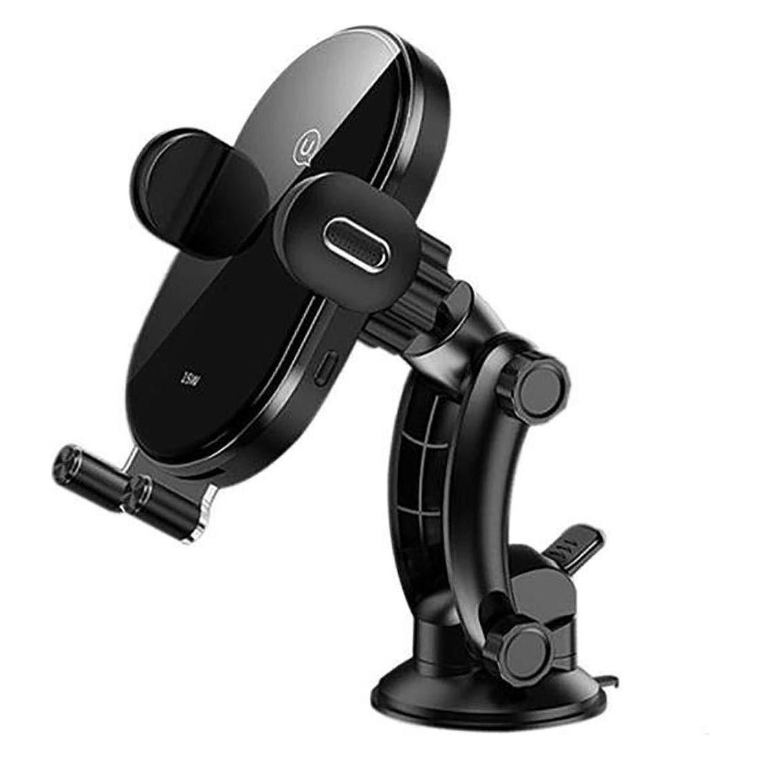 Usams Uchwyt indukcyjny US-CD131 15W Automatic do szyby/na deskę rozdz. czarny/black CD131ZJ01 (USA000624)