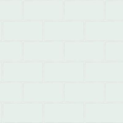 Chesapeake Freedom Mint Subway Tile Wallpaper - 20.5in x 396in x 0.025in