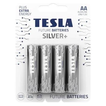 Tesla - baterie AA SILVER+, 4 ks, LR06 (4 Stk., AA, 2600 mAh) (13060424)