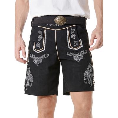 Oktoberfest Lederhosen Bayerisch Deutsch München Wiesn Herren Stoff im traditionellen Stil