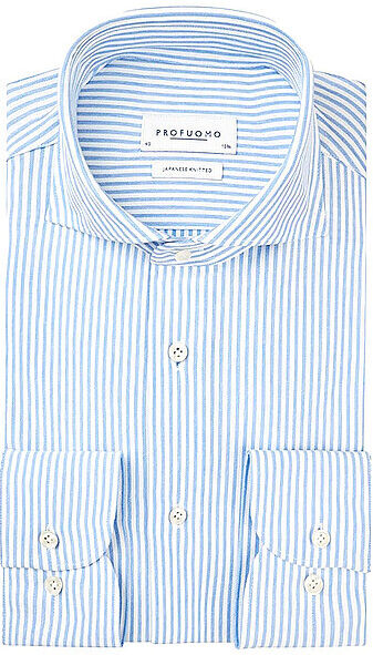 PROFUOMO Hemd Japanese Knit weiss   43 43