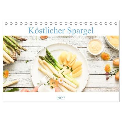 Köstlicher Spargel (Tischkalender 2027 DIN A5 quer), CALVENDO Monatskalender