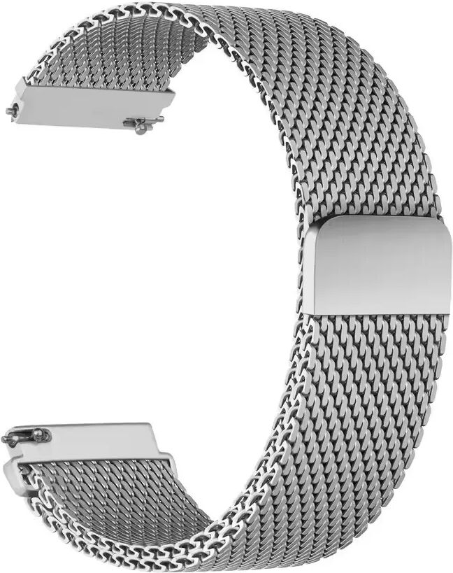 INF Bracelet de montre à boucle milanaise pour montres intelligentes Argent 18 mm