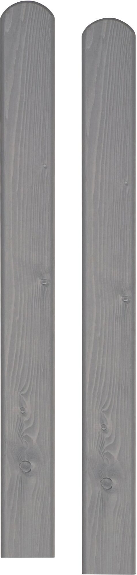 Zaunpfosten BM MASSIVHOLZ, grau, B:9cm H:100cm T:9cm, Holzwerkstoff, Zaunpfosten, Zaunpfosten, Fichte, 9x9x100 cm