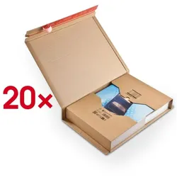 Colompac 20er-Pack Buchverpackungen »CP020« 33 x 51 x 8,5 cm braun, 8.5 cm
