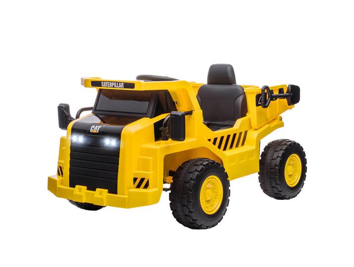 Aiyaplay Kinder Elektro Traktor 12V Aufsitztraktor mit Fernbedienung Eimer Schaufel Gelb, Metall, 70.5x61.5x110 cm, unisex, Spielzeug, Kinderfahrzeuge