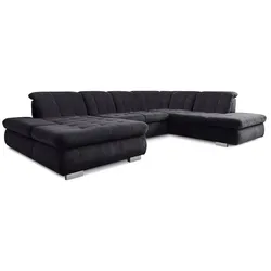 ComfortPlan Wohnlandschaft Sherman Stoff Black