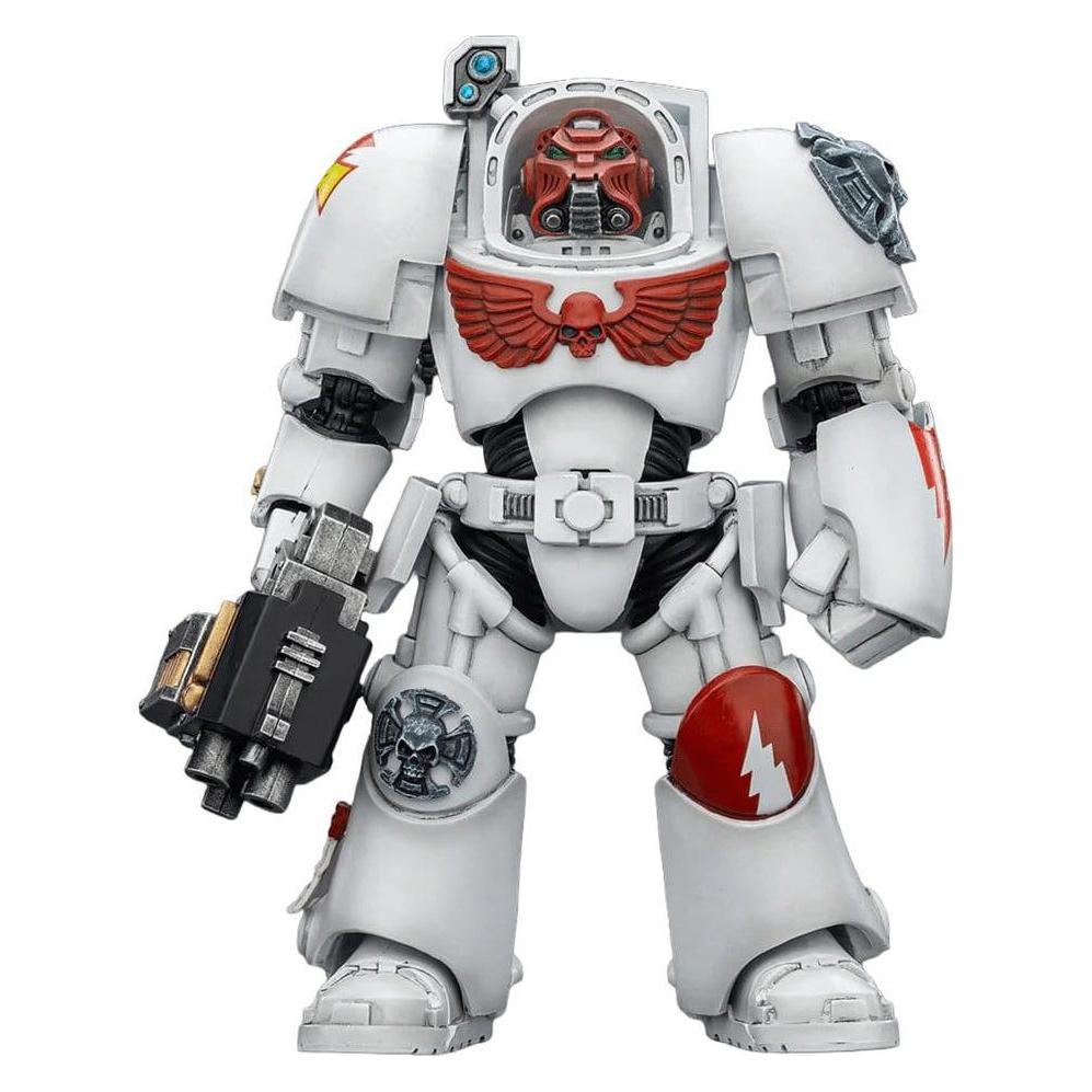 Joy Toy Warhammer 40,000 figurine White Scars Terminator 2 with Power Fist and Storm Bolter 14 cm (JT03196)