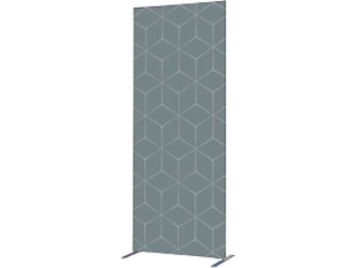SHOWDOWN Deco Raumteiler Aluminium Grey 870 x 450 x 2.020 mm