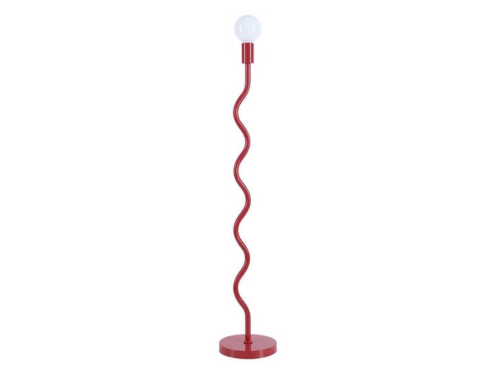 Lampe sur pied wama en métal rouge