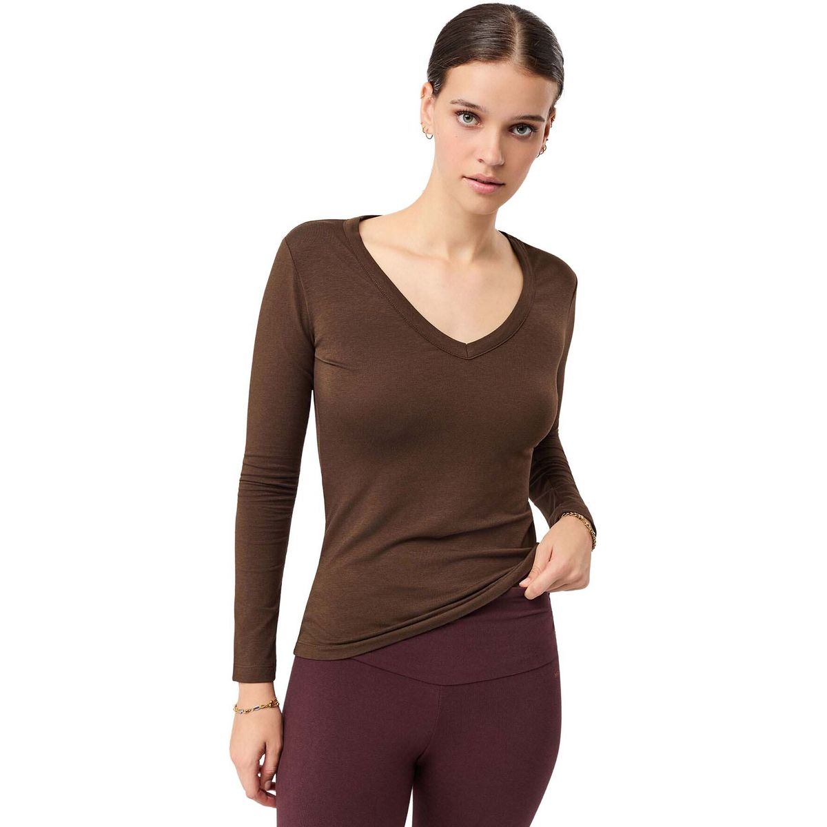 Mandala Slim V-neck wilderness L SH15JE18-Slim-V-Neck-wilderness-L