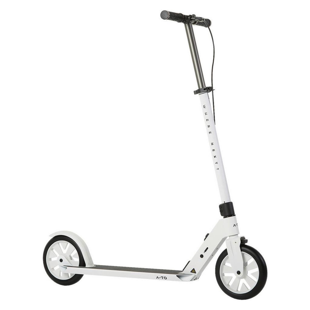 Möbelix , Weiß , Metall , Aluminium-Rahmen, höhenverstellbarer Lenker, faltbarer Lenker ,