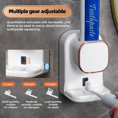 Modern Home Fixes 3 Mode Smart Toothpaste Dispenser Automatic Sensor Electric Wall Mounted Tooth Paste Squeezer 3 Mode Smart Toothpaste Dispenser Automatic Sensor Electric Wall Mounted Tooth Paste Squeezer