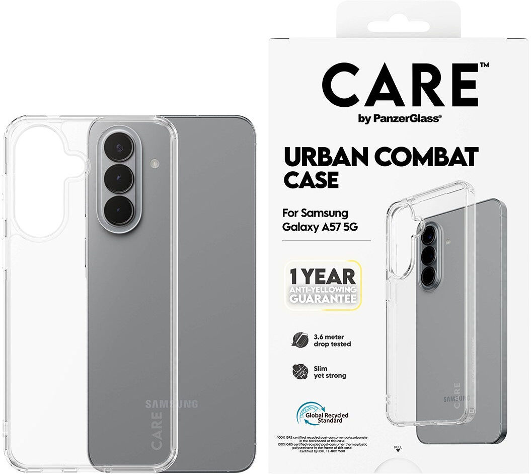 Samsung Galaxy A57 CARE by PanzerGlass Urban Combat Cover - Transparent