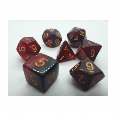 Dice4friends Würfelset Confetti - Racing Red (7) 284961