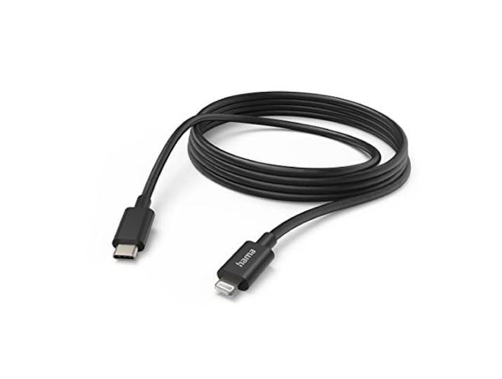 Hama Oplaadkabel, USB-C - Lightning, 3 m, zwart