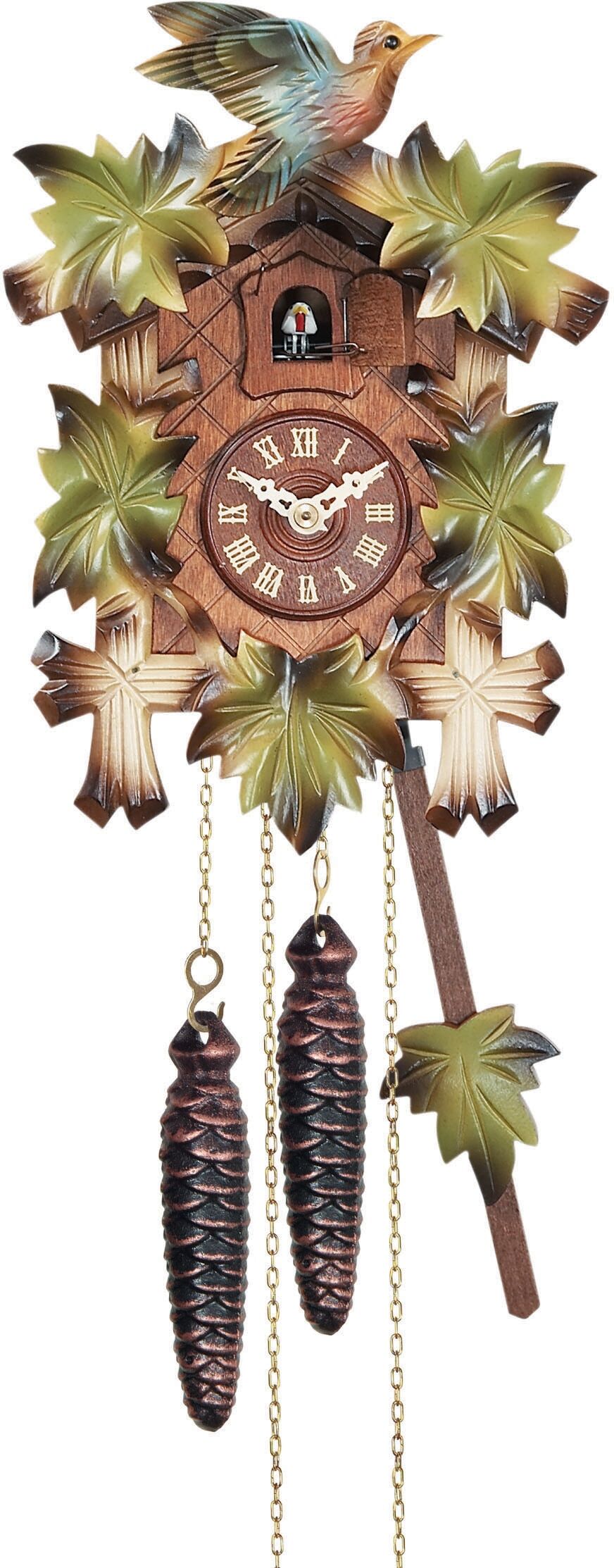 Pendelwanduhr CHRISTOFFEL "Kuckucksuhr", bunt, Wanduhren, Pendelwanduhr bunt Einheitsgröße