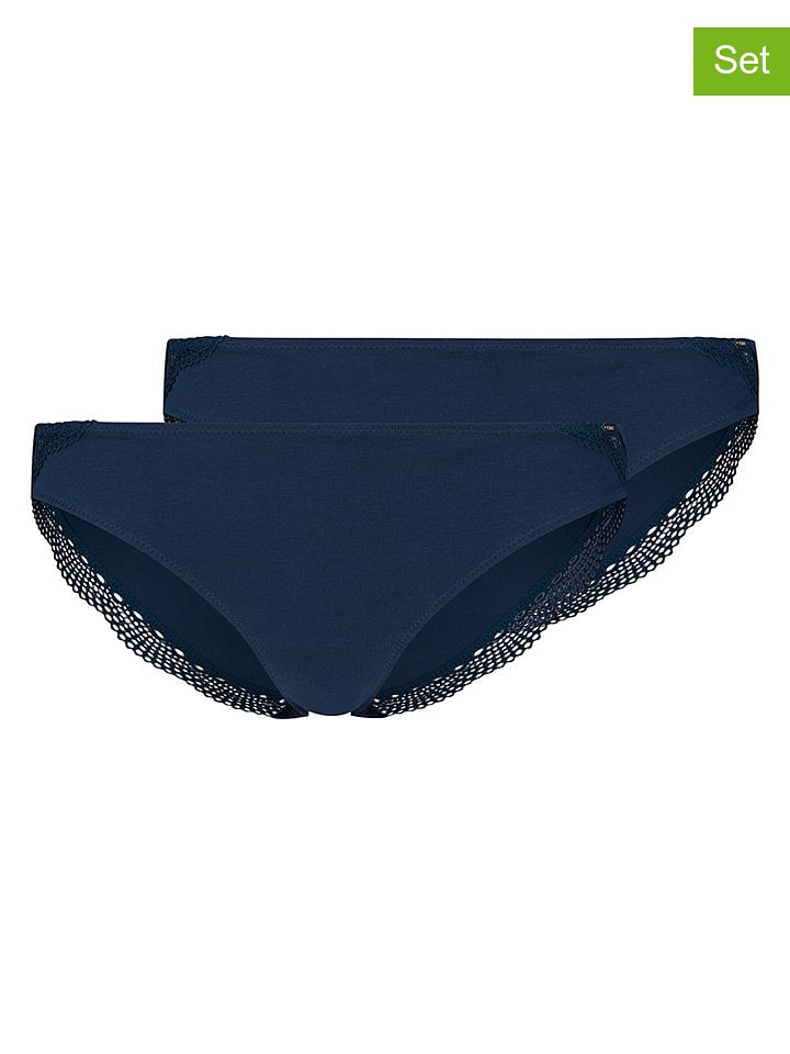 Skiny 2er-Set: Slips in Dunkelblau - 38