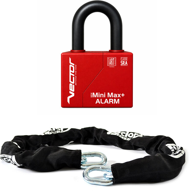 Antivol Vector Kit Chaîne 1000 mm cadenas alarme New Minimax Alarm