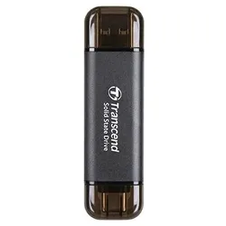 Transcend ESD310C Thunderbolt-Technologie 256 GB USB Typ-A auf USB Typ-C USB 3.2 Gen 2x2 Schwarz