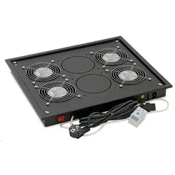 Triton RAB-CH-X04-X3 - Belüftungseinheit für DachBoden mit 4 St.Lüfter je 160m3h 240V 5060Hz, Serverschrank Zubehör, Schwarz