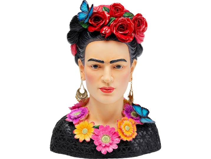 Dekoobjekt KARE DESIGN Deko Objekt Style Muse Flowers 41cm , bunt (mehrfarbig), B:30,8cm H:40,5cm T:20,5cm, Polyresin, Dekofiguren, Dekoobjekt, Topseller