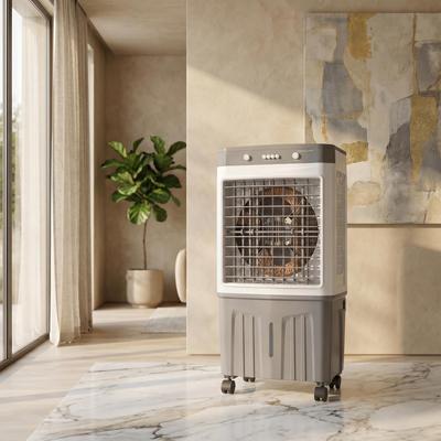FUFU&GAGA "20L Portable Evaporative Air Cooler Fan , 3 Speeds, 70° Oscillation, Top Fill Water Tank, 120W Swamp Cooler - 30.3""H"