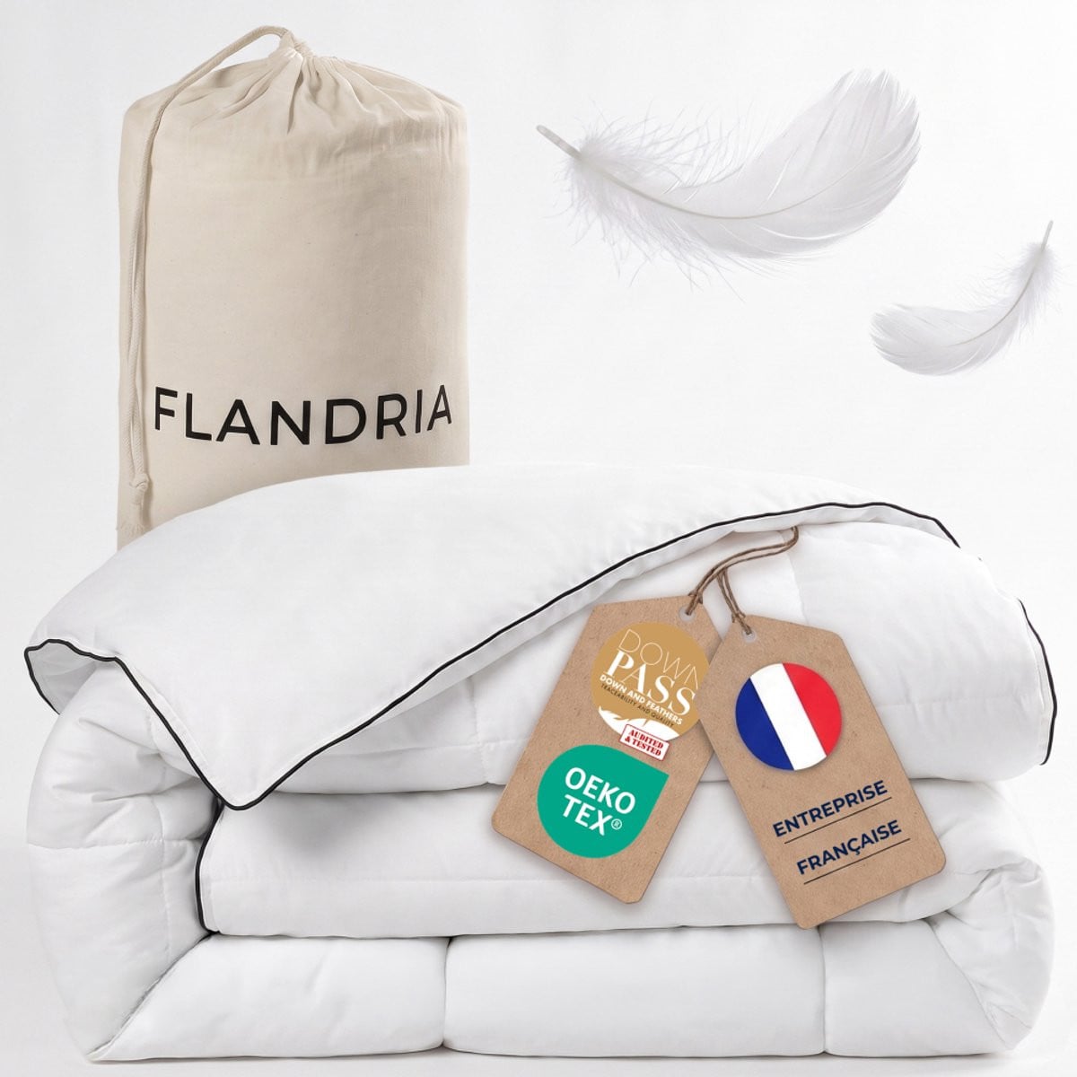 Flandria Warm Dekbed van Eendenveren en Dons, 200 x 200 cm