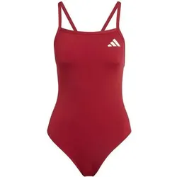 ADIDAS Damen Badeanzug Badeanzug mit dünnen Trägern und V-förmigem Rückendesign, Größe 36 in Rot Rot