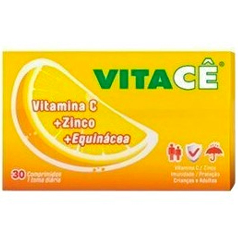 Vitacê Suplemento para el sistema inmunitario con vitamina C 30&nbsp;pastillas