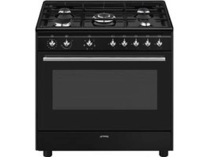 Piano de cuisson - Smeg - CX91GMBL - Gaz - Électrique - 90 cm Noir