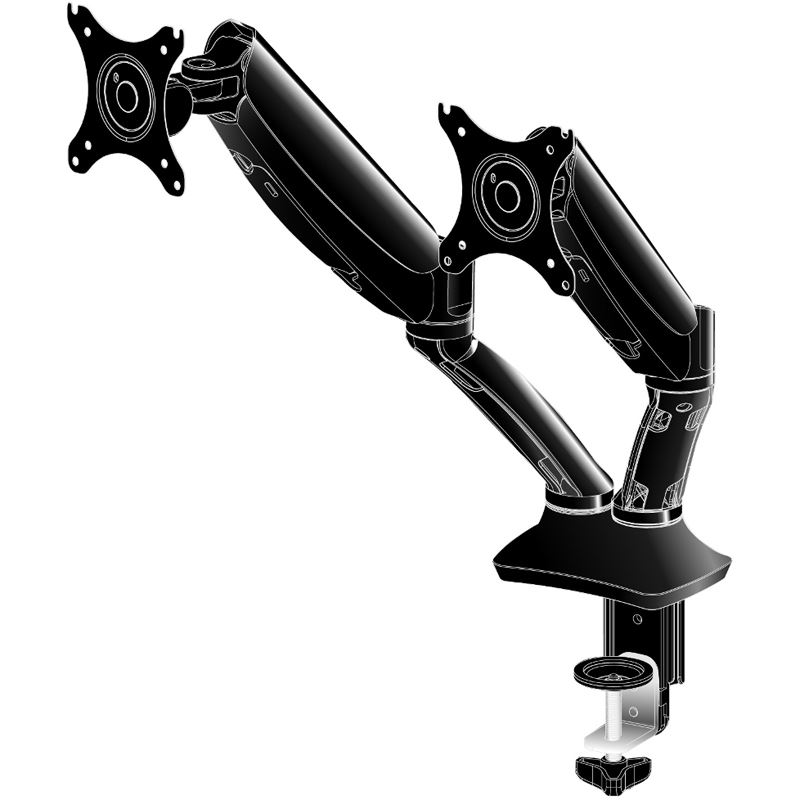 Iiyama Monitorhalter 2-fach 10"-27"