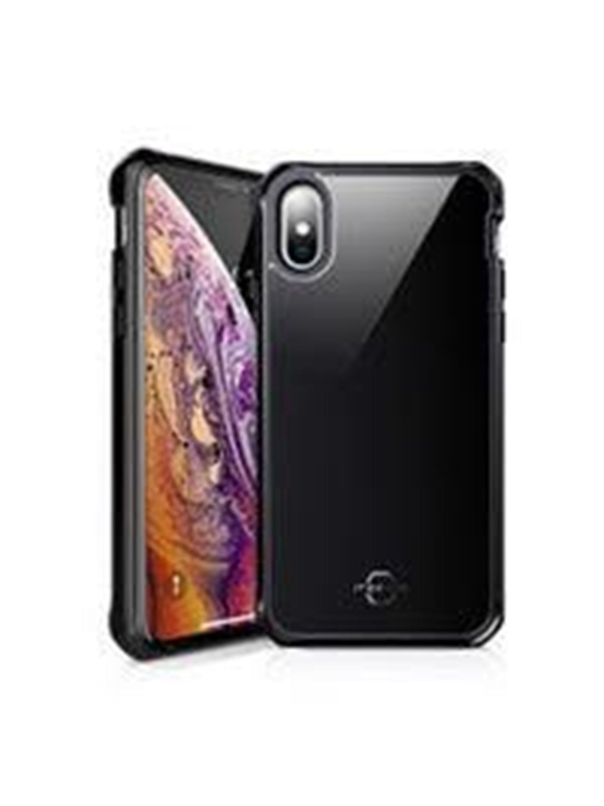 ITSKINS HYBRID GLASS cover for iPhone XS / X. Black