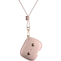 Woodcessories AirCase Pro AirPod Leather Necklace Case Old Rose