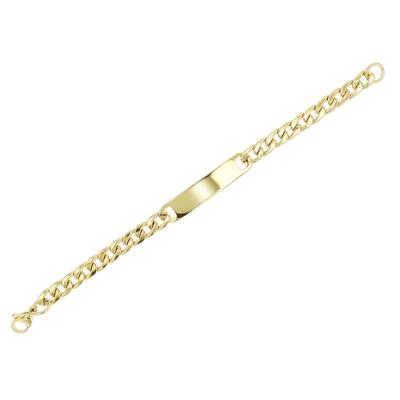 Armband ADELIA´S "Armband – Panzerarmband aus Edelstahl 18 cm", gold, Armbänder, Damen, 18cm, Edelstahl, Armband, Geschenkidee: zeitlos und vielseitig
