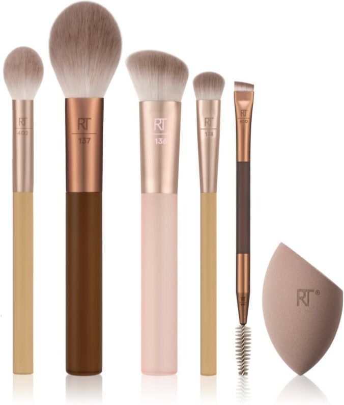 Real Techniques New Nudes Soft-Focus Face Set brush set