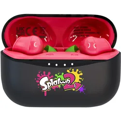 GED Cuffie Earpods - OTL - Splatoon (Keine Geräuschunterdrückung, 6 h, Kabellos), Kopfhörer, Rot, Schwarz