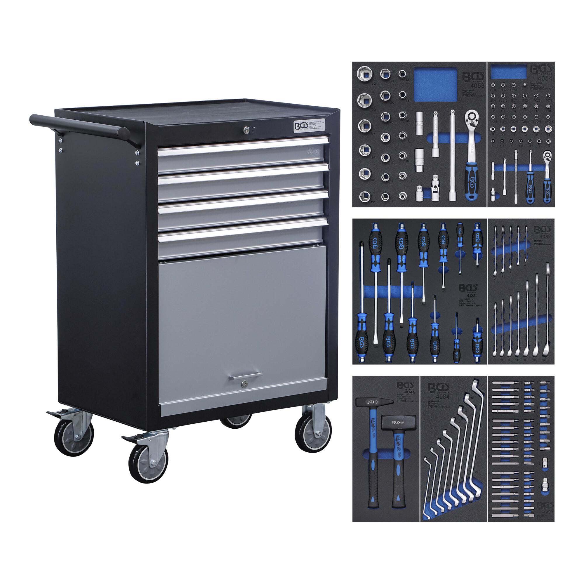 BGS Werkstattwagen Azubi mit 151 Werkzeugen ; BGS technic (4086)