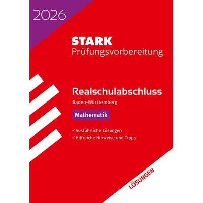STARK Lösungen zu Mathematik - Realschulabschluss 2026 BW - Prüfungsvorbereitung inkl. Basistraining, Taschenbuch von , Stark Verlag GmbH,