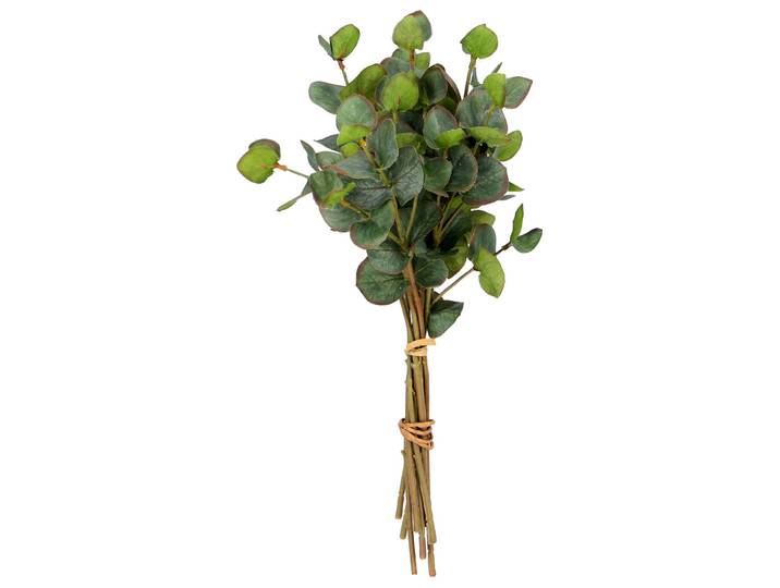 9 Eukalyptus Zweige künstlich, täuschend echte Kunstpflanze, Länge 32 cm