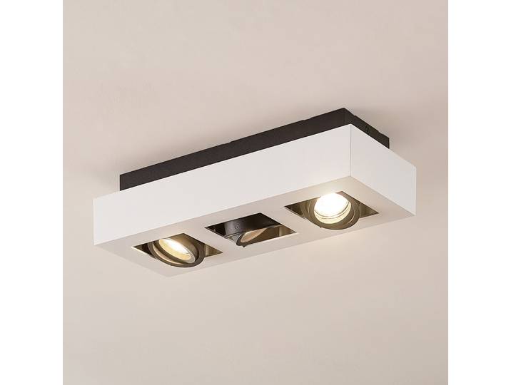 Vince 3 Plafonnier White - Arcchio - Cuisine - Moderne - Aluminium - Angulaire