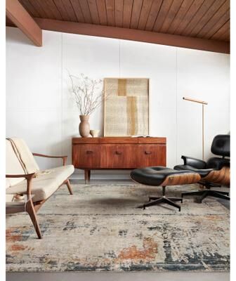 Alexander Home Alexis Mid-Century Modern Abstract Area Rug
