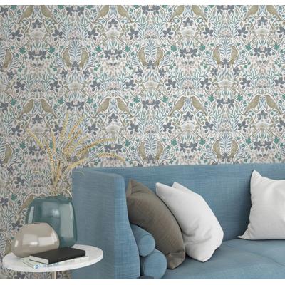 Vliestapete MARBURG "Botanical Breeze", blau, B:0,53m L:10,05m, Vlies, Tapeten, moderne Tapete für Wohnzimmer Schlafzimmer Küche