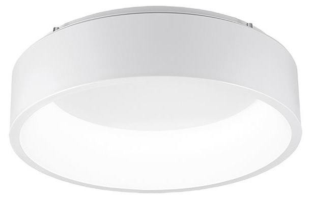 Rossini Illuminazione Chopin Ronde LED-plafondlamp, 30 W, Warm Wit Licht, Wit Metaal
