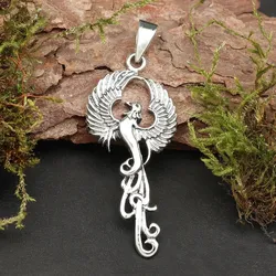 Drachensilber Phoenix Silber Anhänger Schmuck Kettenanhänger 925 Silber Drache - Silber