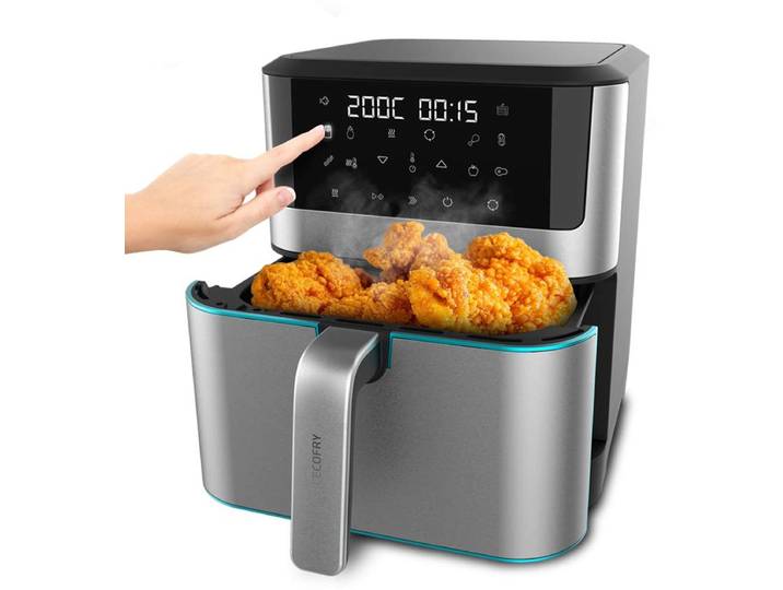 Cecotec Airfryer XXL - 8 Liter - 10 Bakprogramma's - Krachtig 1800w Vermogen - 30 tot 200 graden - Touchscreen