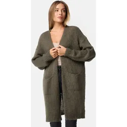 PM SELECTED Damen Warme Strickjacke Cardigan mit Taschen in Einheitsgröße PM69