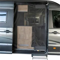 Mayr Van Schiebetürenmoskitonetz mit Magnetreißverschluss geeignet für Crafter / Grand California mit Maschenweite Fine Mesh für Beifahrerseite rechts