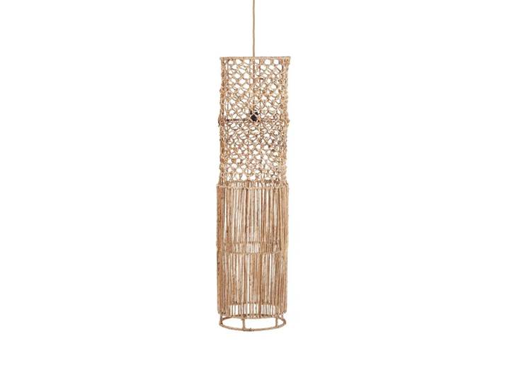 Suspension feuille de bananier marron 31x31x116cm