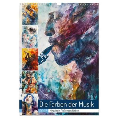 Die Farben der Musik (Wandkalender 2027 DIN A3 hoch), CALVENDO Monatskalender